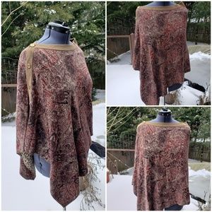 Chico's Reversible Sweater Poncho